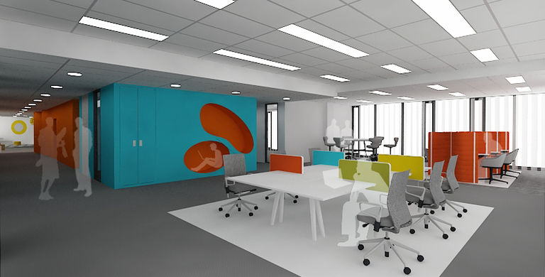 experimentální pracoviště s odpočinkovými nikami – kanceláře AVAST mobile I | Horalík Atelier