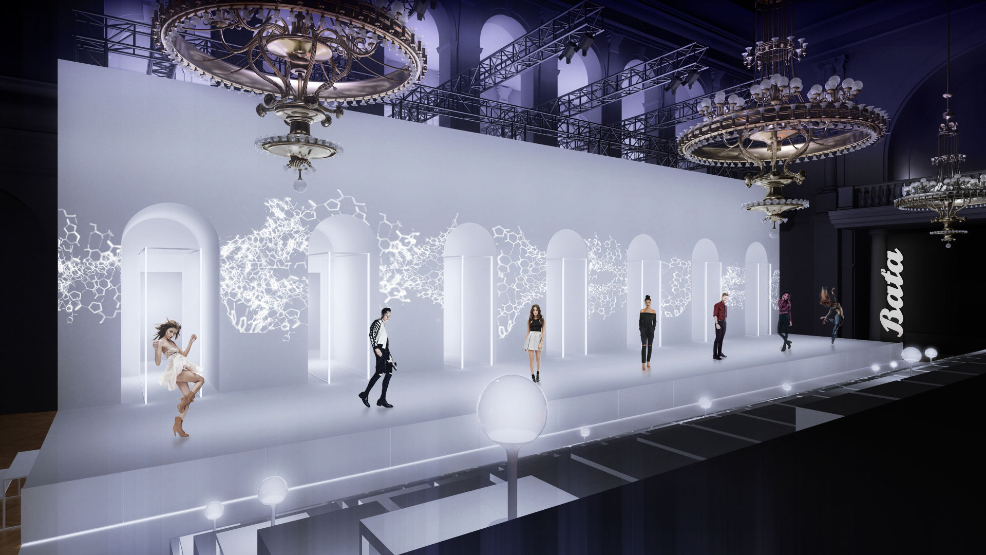 Great hall fashion show stage
